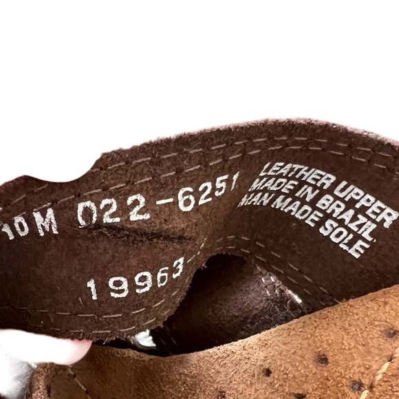 Y2K Bongo Brown Leather Chunky Heels - Picture 7 of 7